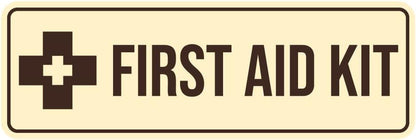 Standard First Aid Kit Sign (Red) - Large