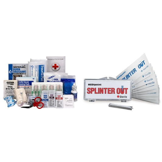 First Aid Only 25-Person First Aid Kit Refill 89 Pieces and Splinter Out 10 Count