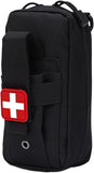 First Aid Kit Bag, Nylon Pouches with Multiple Pockets Tactical Emergency Empty First Aid First Aid Kit Refill with Snap Straps First Aid Kits First Aid Bag for Outdoor Hiking Camping Climbing.