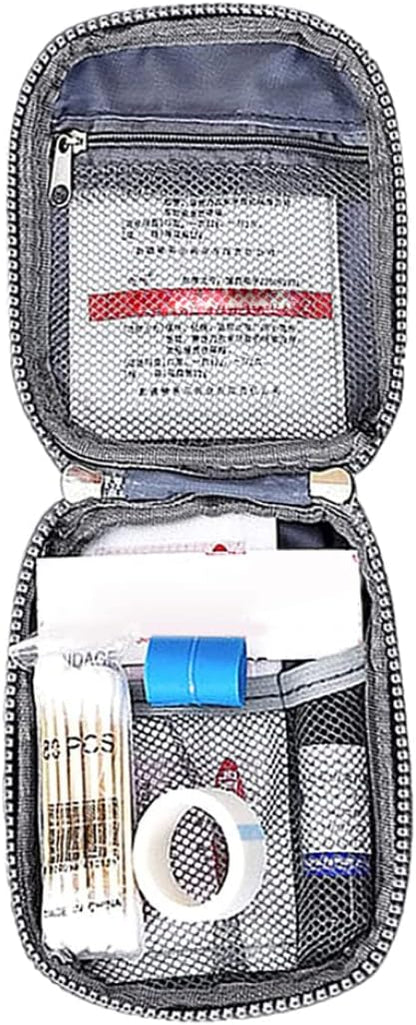 Travel First Aid Kit Pouch Empty Mini Pill Storage Bag Emergency Box for Camping Hiking Sky Blue First Aid Kits