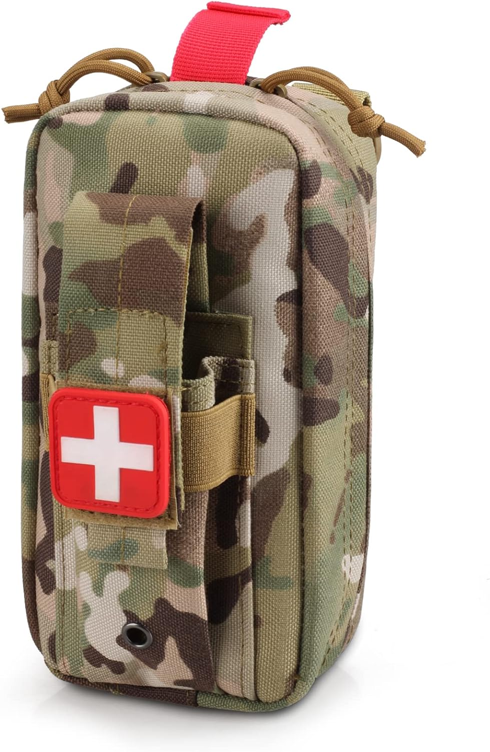 LIVANS Tactical MOLLE Medical Pouch, Rip-Away EMT First Aid Pouch IFAK Trauma Kit Everyday Carry Survival Bag Include Cross Patch