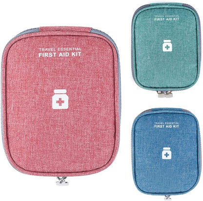 Travel First Aid Kit Pouch Empty Mini Pill Storage Bag Emergency Box for Camping Hiking Sky Blue First Aid Kits