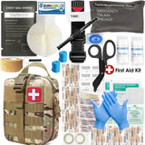 Medical Kit Trauma Kit with Tourniquet, Emergency Survival First Aid Kits, EMT IFAK Medical Kit for Military Camping and Hiking