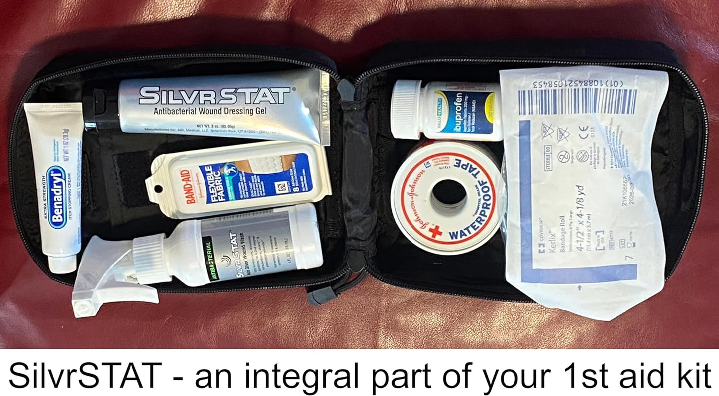 First Aid Kit Gel | 32 PPM Silver Healing Wound Dressing Gel | SilverSol Ag₄O₄ Particles | 1 oz