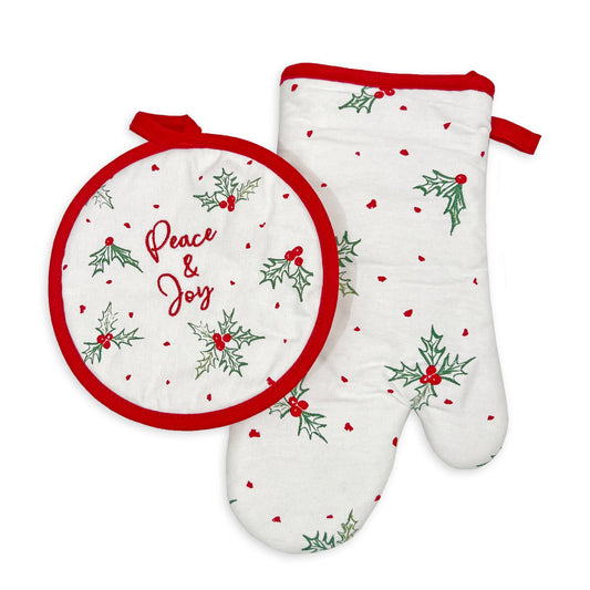 Bayberry 2-Piece Oven Mitt & Pot Holder Set