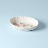 Butterfly Meadow Scalloped Oval Baker