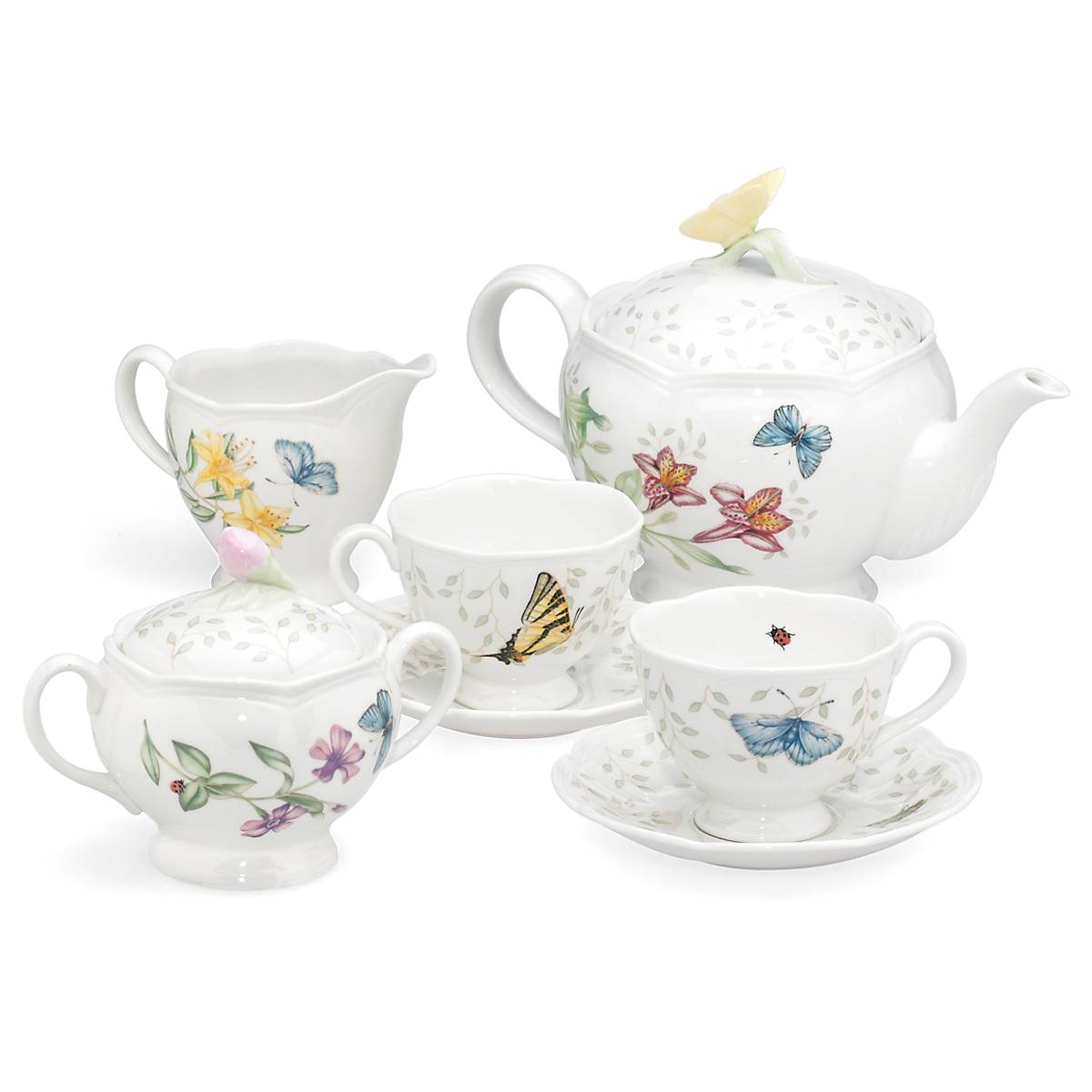 Butterfly Meadow 7-Piece Tea Set