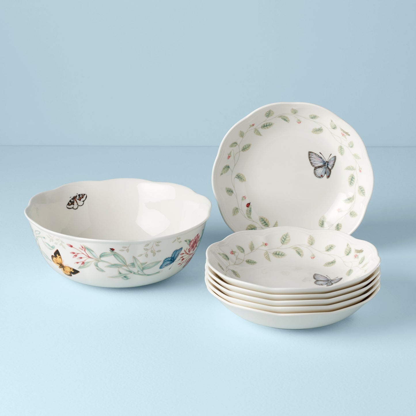 Butterfly Meadow 7-Piece Bowl Set