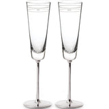 Darling Point Mr. and Mrs. 2pc Champagne Flute