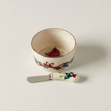 Winter Greetings Dip Bowl & Spreader