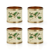 Holiday Nouveau 4-Piece Napkin Ring Set