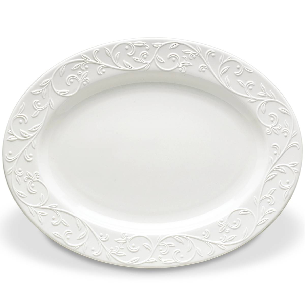 Opal Innocence Carved 16 Oval Serving Platter