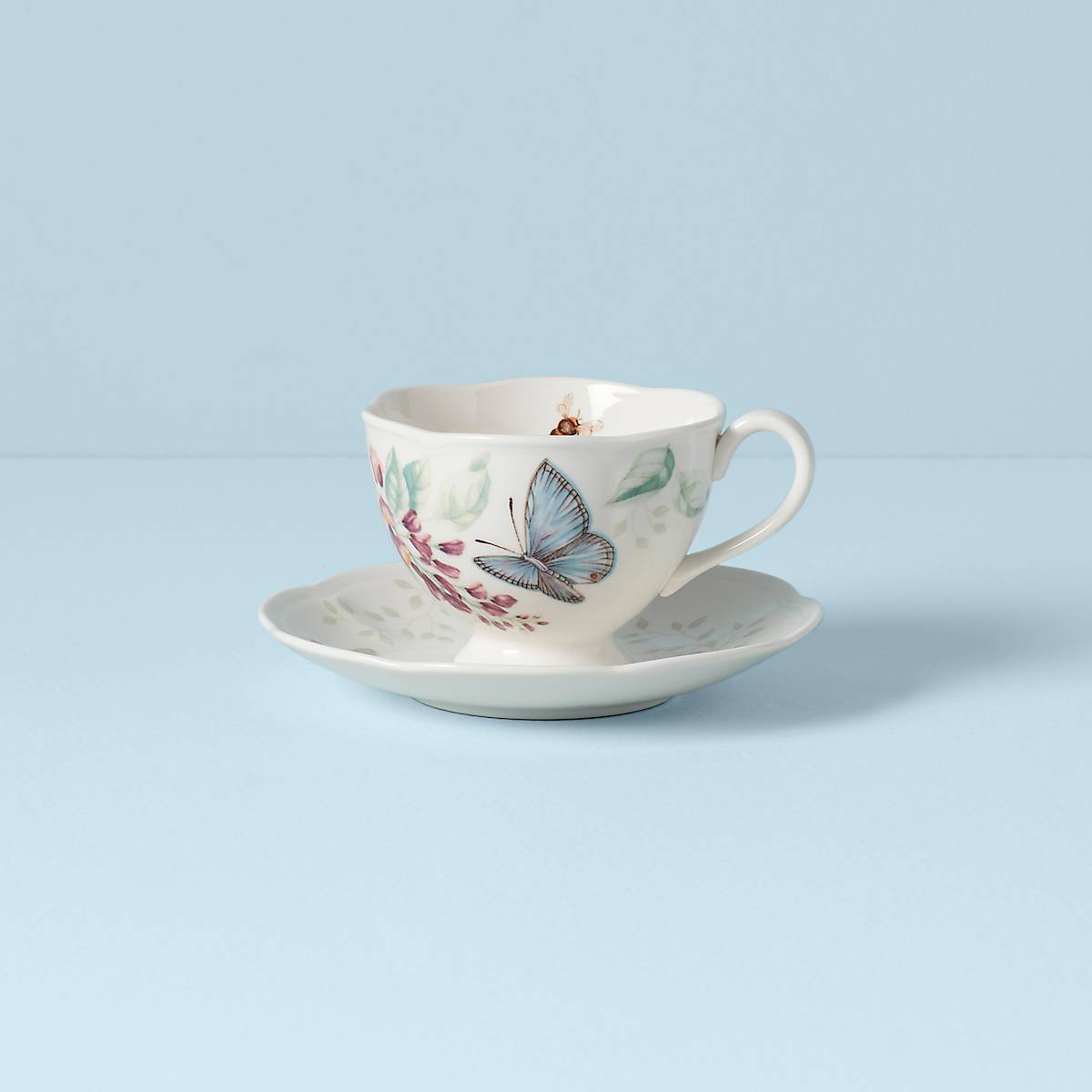 Butterfly Meadow Blue Cup and Saucer