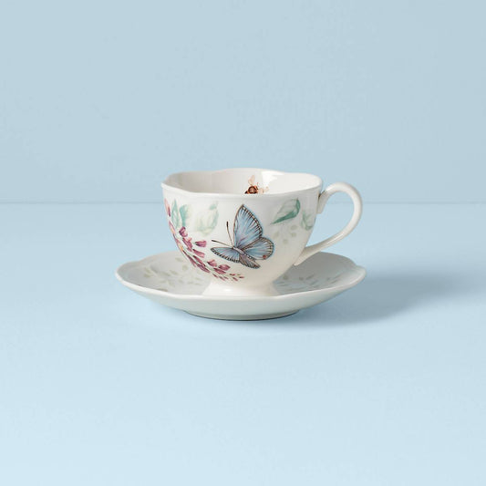 Butterfly Meadow Blue Cup and Saucer