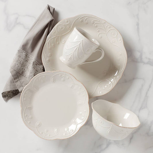 French Perle 4-Piece Place Setting