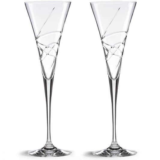 Adorn Crystal 2-Piece Toasting Flute Set