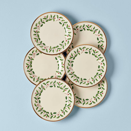 Holiday Salad Plate Set, Buy 3 Get 6