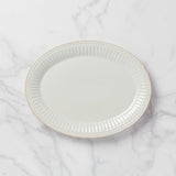 French Perle Groove 16 Oval Serving Platter