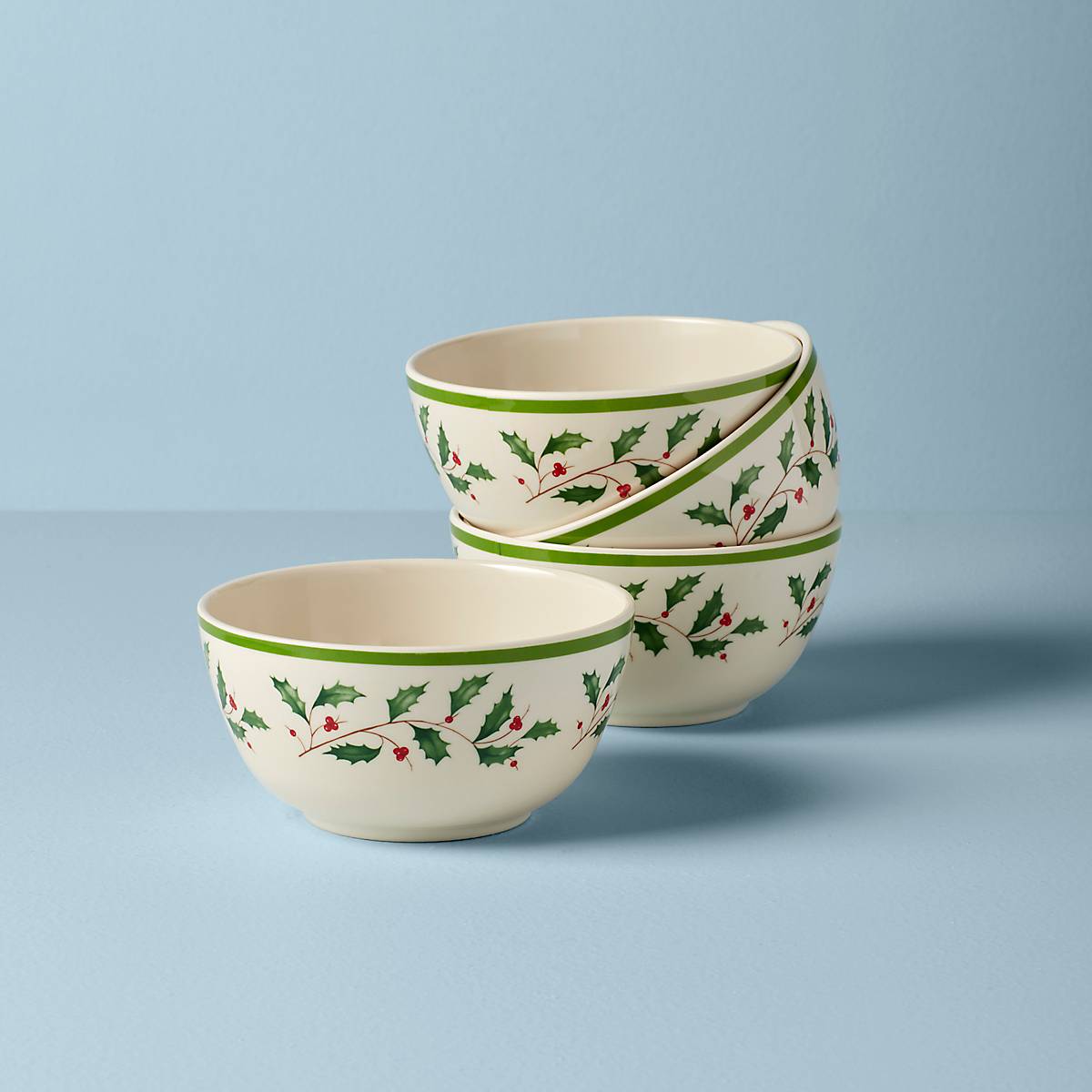 Holiday Melamine 4-Piece All-Purpose Bowl Set