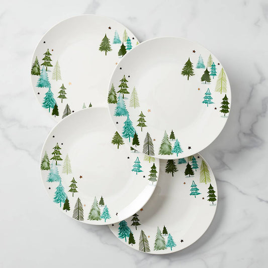 Balsam Lane 4-Piece Dinner Plate Set