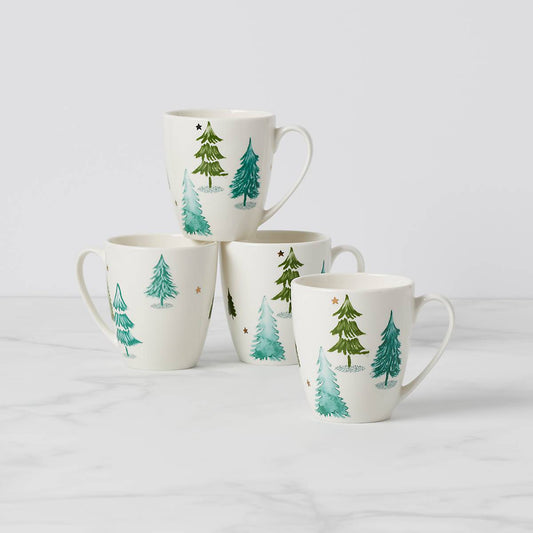 Balsam Lane 4-Piece Mug Set