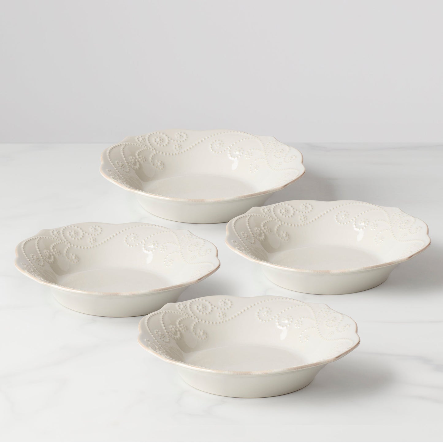 French Perle 4-Piece Pasta Bowl Set