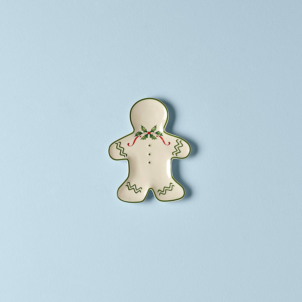 Holiday Gingerbread Man Accent Plate