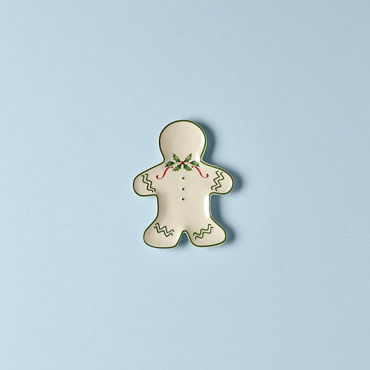 Holiday Gingerbread Man Accent Plate