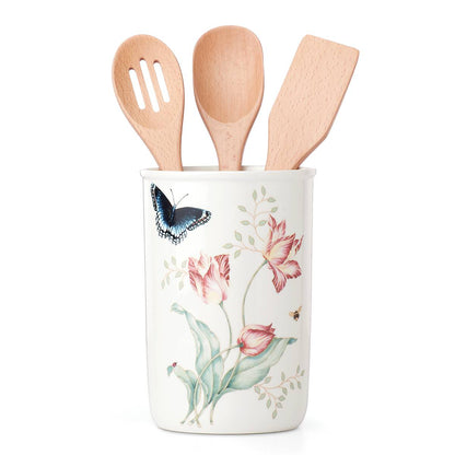 Butterfly Meadow 4-Piece Utensil Holder Set