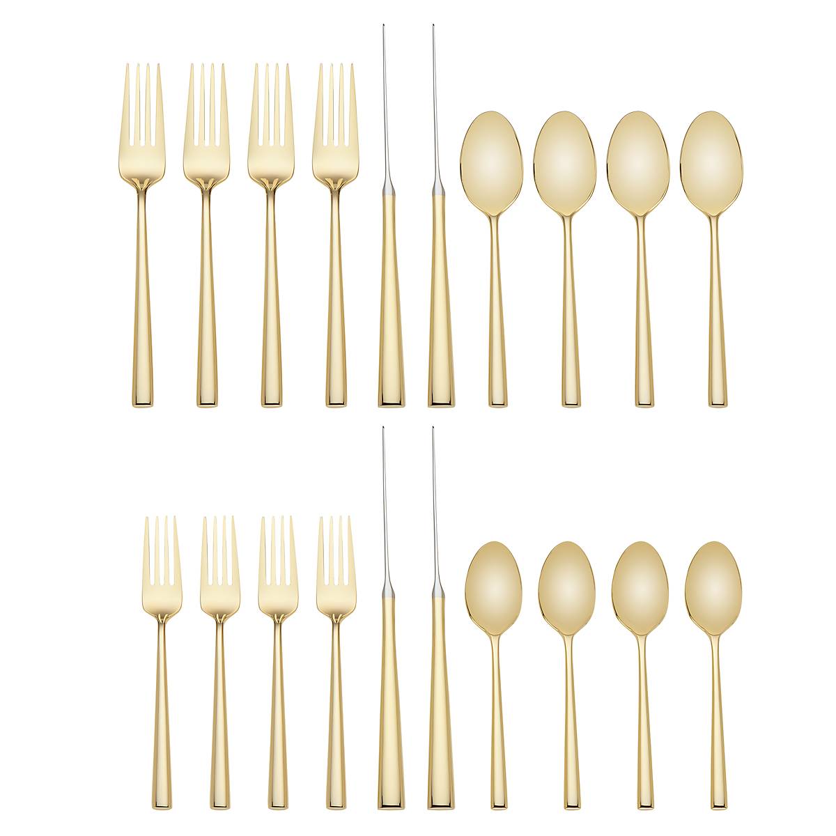 Malmo Gold 20-Piece Flatware Set