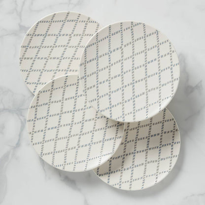 Textured Neutrals 4-piece Dinner Plate Set