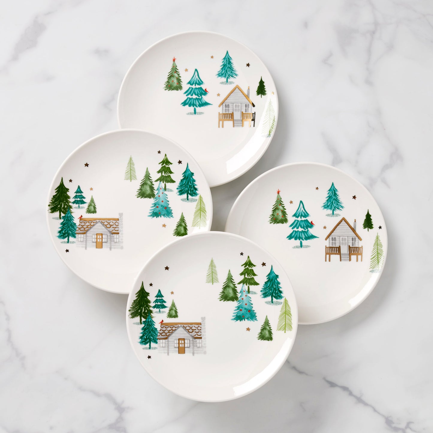 Balsam Lane 4-Piece Accent Plate Set