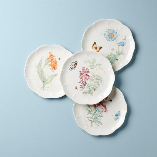 Butterfly Meadow 4-Piece Accent Plate Set