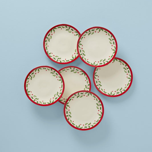 Holiday 6-Piece Accent Plate Set