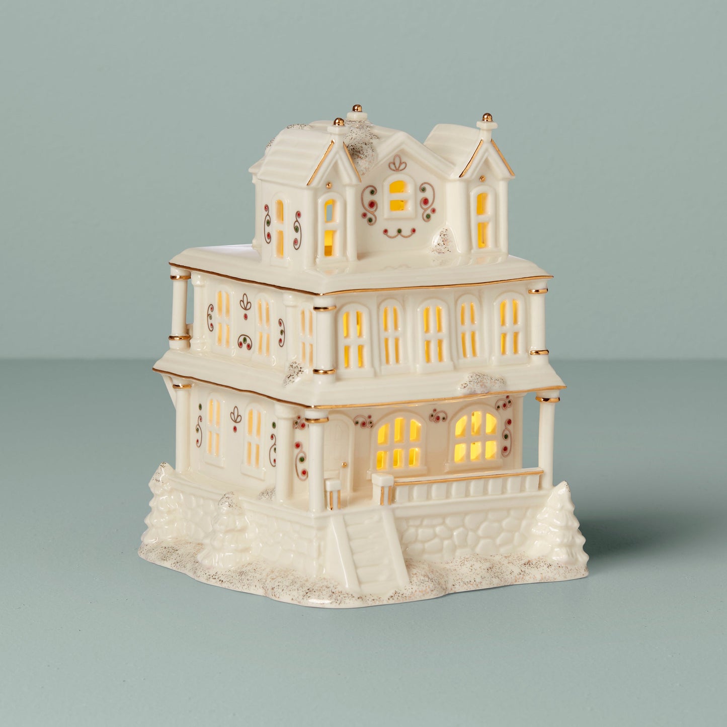 Mistletoe Park Light-Up Victorian House Figurine