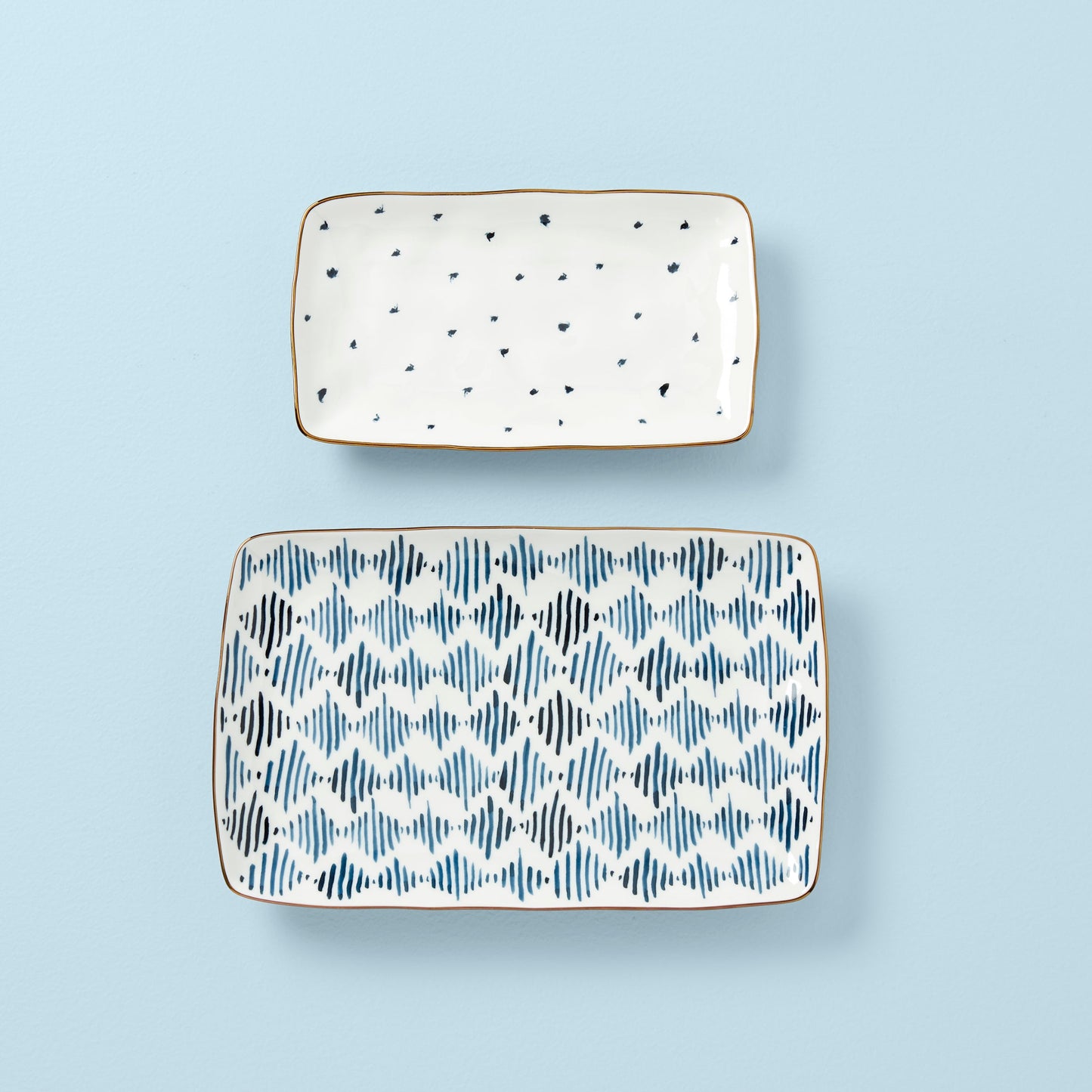 Blue Bay 2-Piece Nesting Platter Set