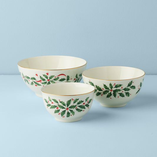 Holiday Nesting Bowls, Set of 3