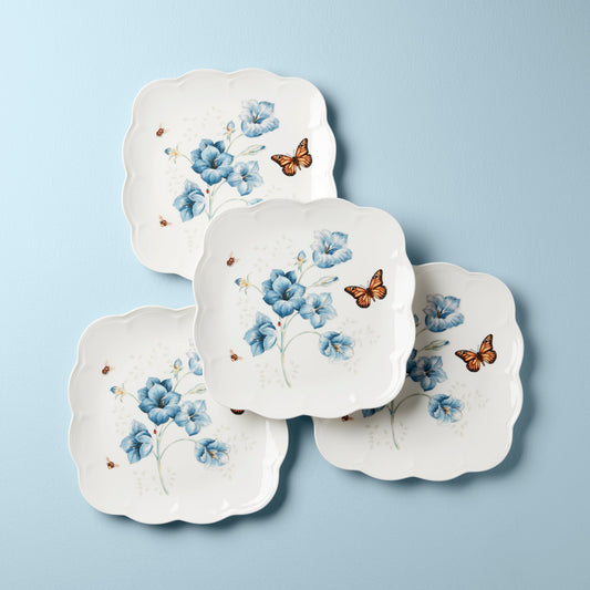 Butterfly Meadow Square 4pc Dinner Plates