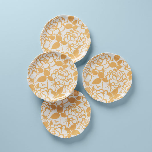 Butterfly Meadow Cottage 4-Piece Accent Plates