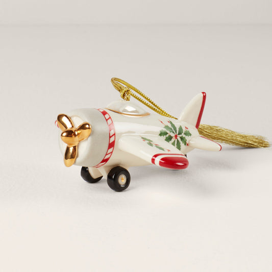 Holiday Accent Airplane Ornament