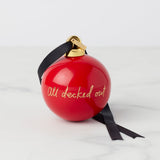 All Decked Out Red Ball Ornament