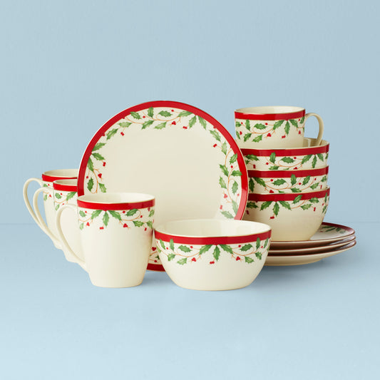 Holiday 12-Piece Dessert Set