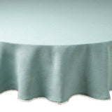 French Perle Ice Blue Round Tablecloth