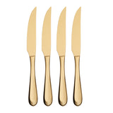 Archer Gold Mirror 4-Piece Steak Knife Set