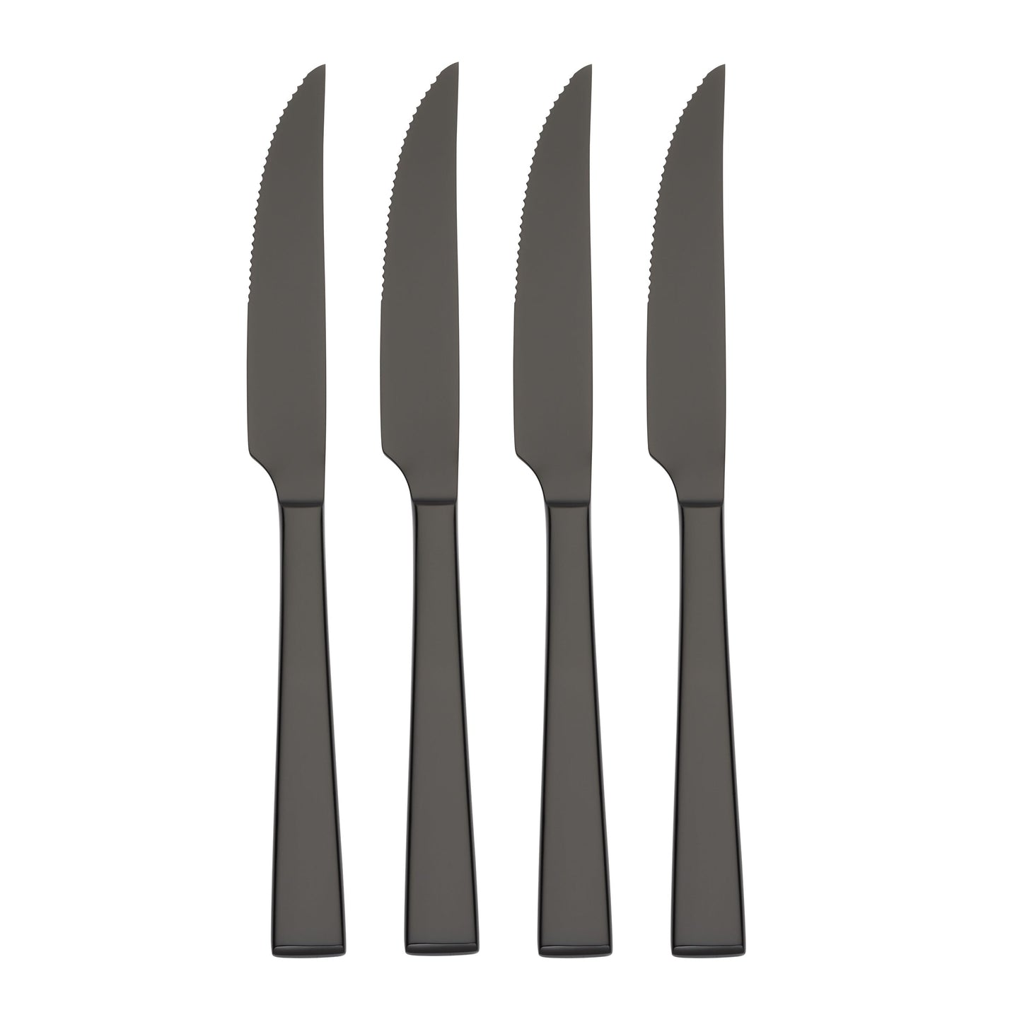 Kane Black Mirror 4-Piece Steak Knife Set