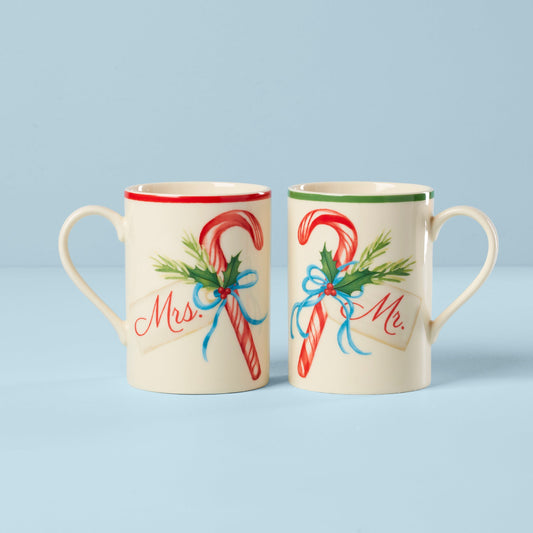 Mr & Mrs 2-Piece Mug Set