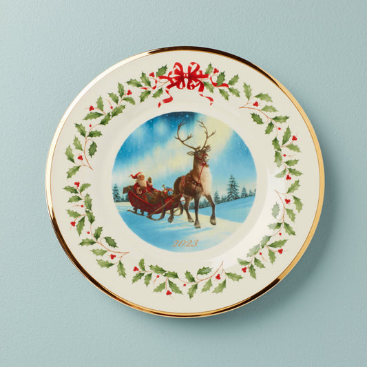 2023 Holiday Annual Plate Sleigh Scene