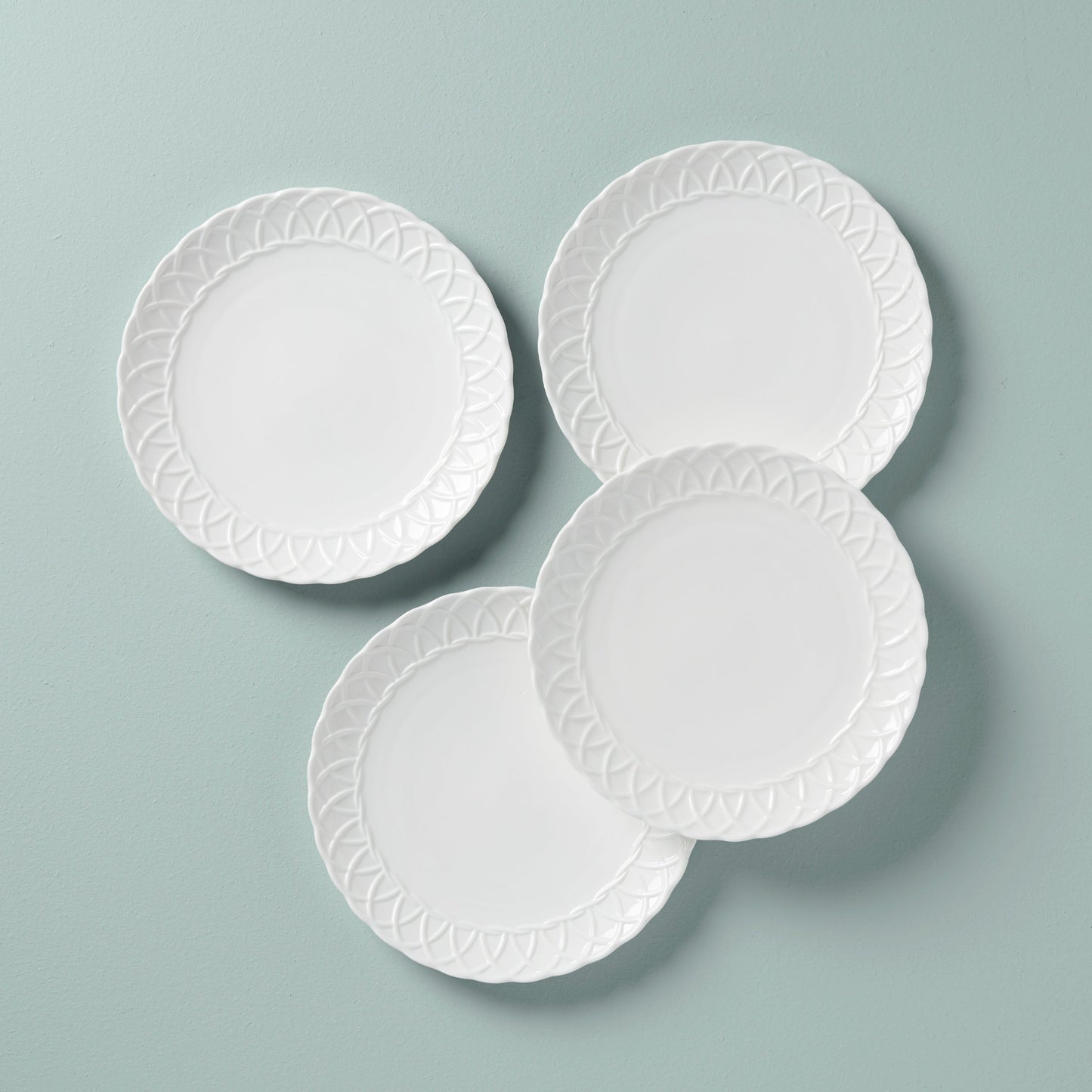 Wicker Creek Accent Plates, Set of 4